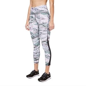 Lululemon Train Times Pant 25" Springscape Multi / Obsidian